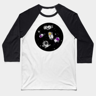 Astronaut Animals in Space Baseball T-Shirt